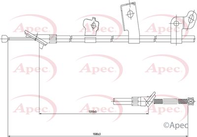 APEC Brake Cable CAB1009