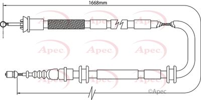 APEC Brake Cable CAB1096