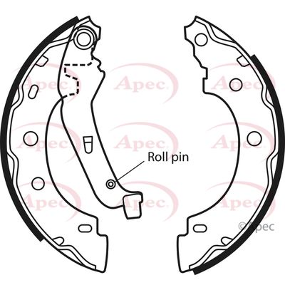 APEC Brake Shoes SHU586