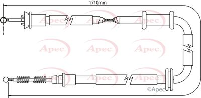 APEC Brake Cable CAB1064