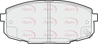 APEC Front Brake Pads PAD1350