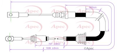 APEC Brake Cable CAB1593