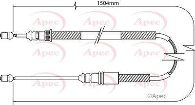 APEC Brake Cable CAB1073