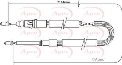 APEC Brake Cable CAB1344