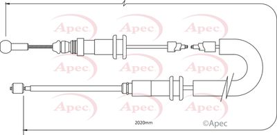APEC Brake Cable CAB1374