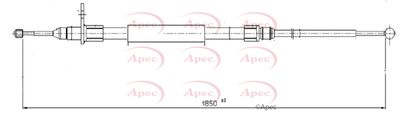 APEC Brake Cable CAB1597
