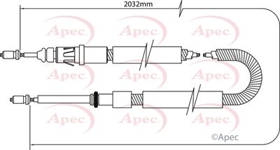 APEC Brake Cable CAB1046