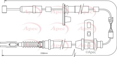 APEC Brake Cable CAB1391