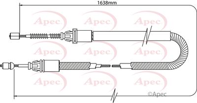 APEC Brake Cable CAB1332