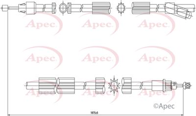 APEC Brake Cable CAB1353