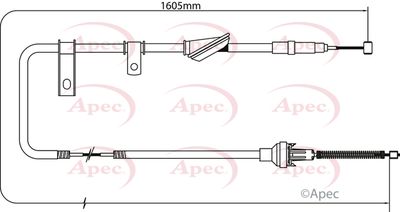 APEC Brake Cable CAB1265