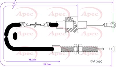 APEC Clutch Cable CAB5025