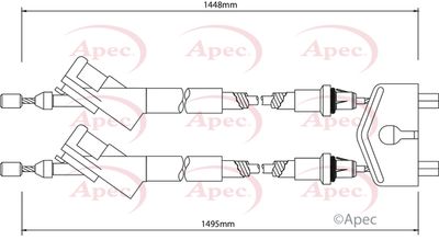 APEC Brake Cable CAB1149