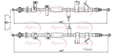 APEC Brake Cable CAB1671