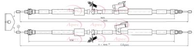 APEC Brake Cable CAB1315