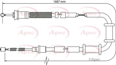 APEC Brake Cable CAB1110