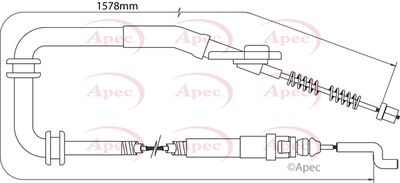 APEC Brake Cable CAB1514