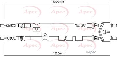 APEC Brake Cable CAB1139