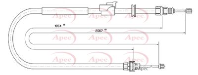 APEC Brake Cable CAB1026