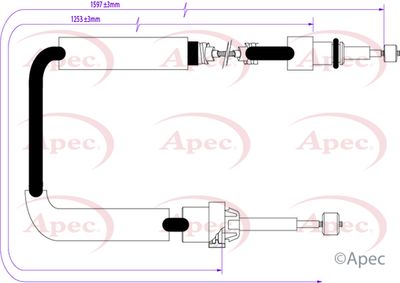 APEC Brake Cable CAB1338