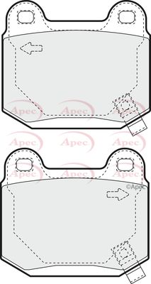 APEC Rear Brake Pads PAD1392