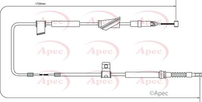 APEC Brake Cable CAB1558