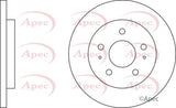 APEC Brake Disc DSK3496