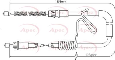 APEC Brake Cable CAB1174
