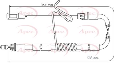 APEC Brake Cable CAB1196