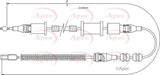 APEC Brake Cable CAB1484