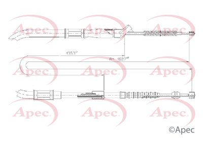 APEC Brake Cable CAB1686
