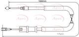 APEC Brake Cable CAB1289