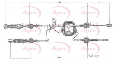 APEC Gear Control Cable CAB7015