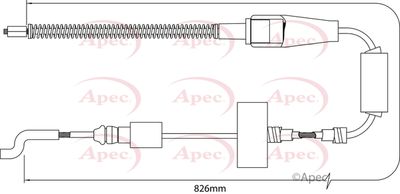 APEC Brake Cable CAB1519