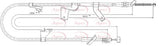 APEC Brake Cable Rear/Left CAB1781