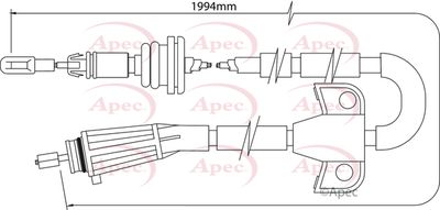 APEC Brake Cable CAB1511