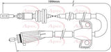 APEC Brake Cable CAB1511