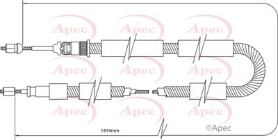 APEC Brake Cable CAB1331
