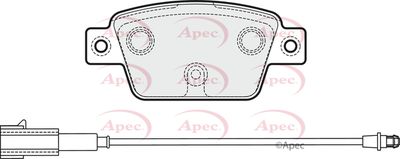 APEC Rear Brake Pads PAD1990