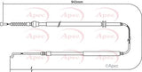APEC Brake Cable CAB1520