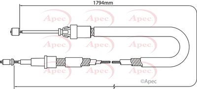 APEC Brake Cable CAB1335