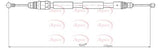 APEC Brake Cable CAB1606