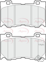 APEC Front Brake Pads PAD1709