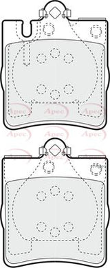 APEC Rear Brake Pads PAD1164