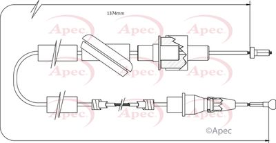 APEC Clutch Cable CAB5003