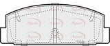 APEC Rear Brake Pads PAD1387