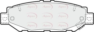 APEC Rear Brake Pads PAD1018