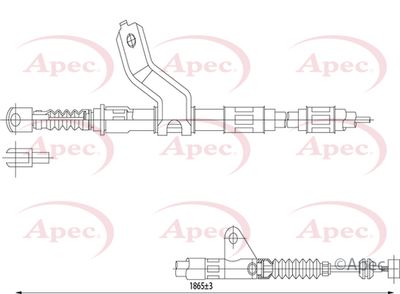 APEC Brake Cable CAB1418