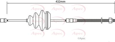 APEC Brake Cable CAB1474
