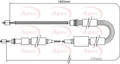 APEC Brake Cable CAB1337